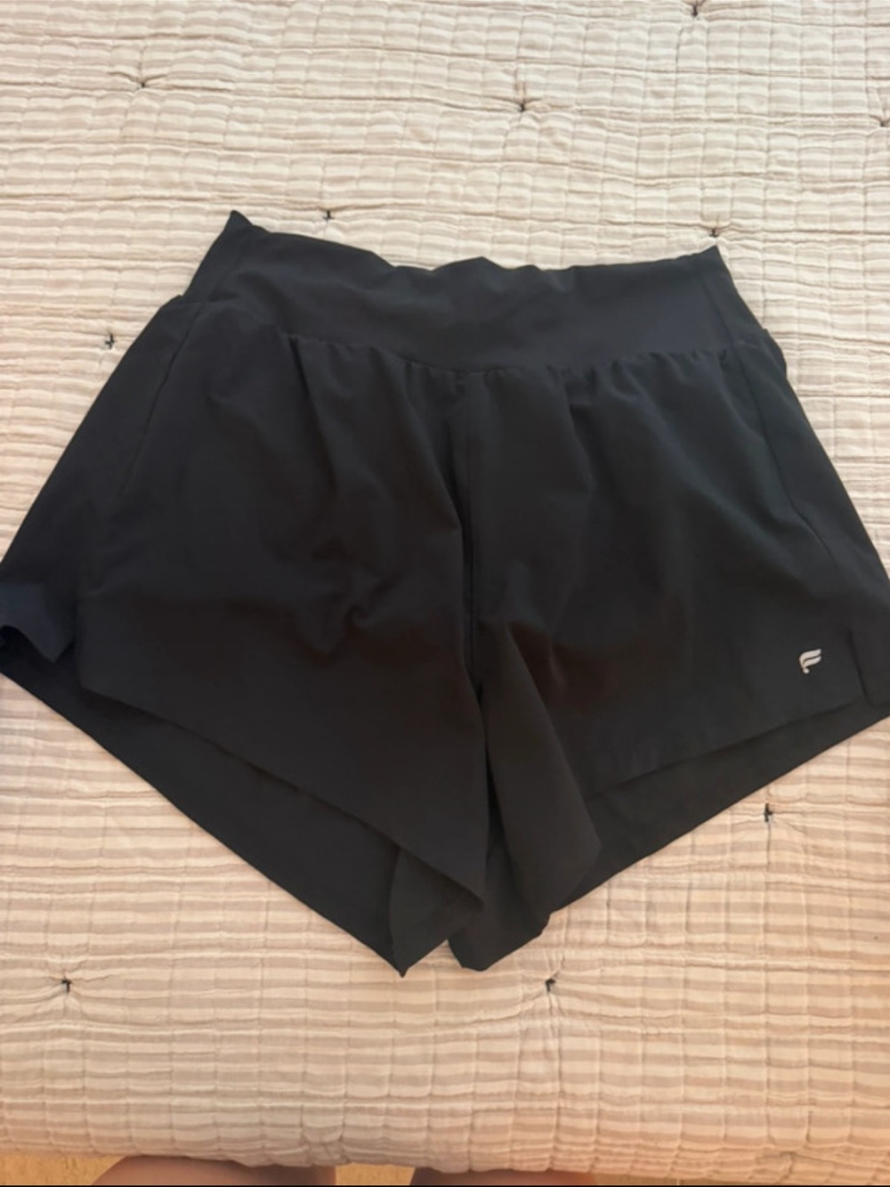 Fabletics Black Women's Athletic Shorts with Side Pockets